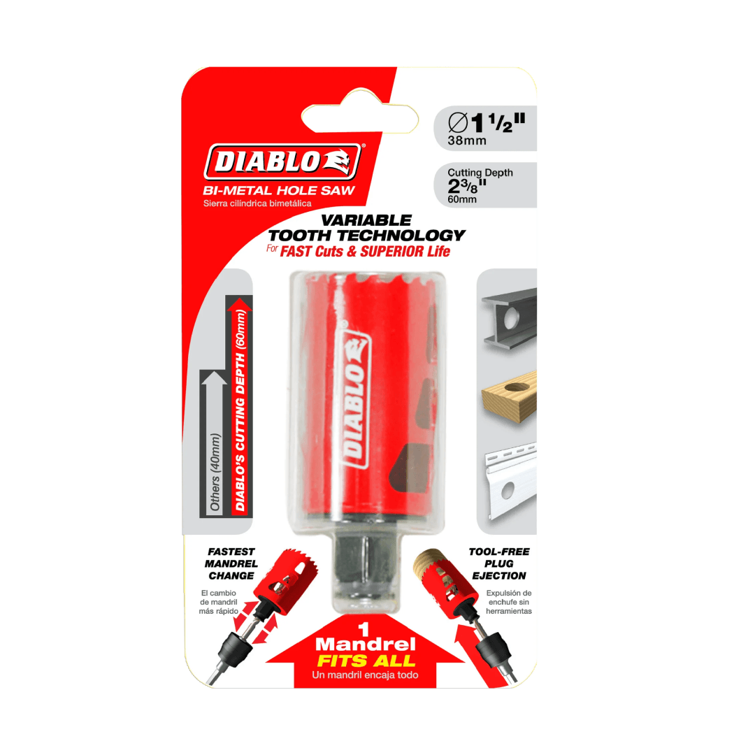 1-1/2 in. Bi-Metal Hole Saw - TESCO Building Supplies