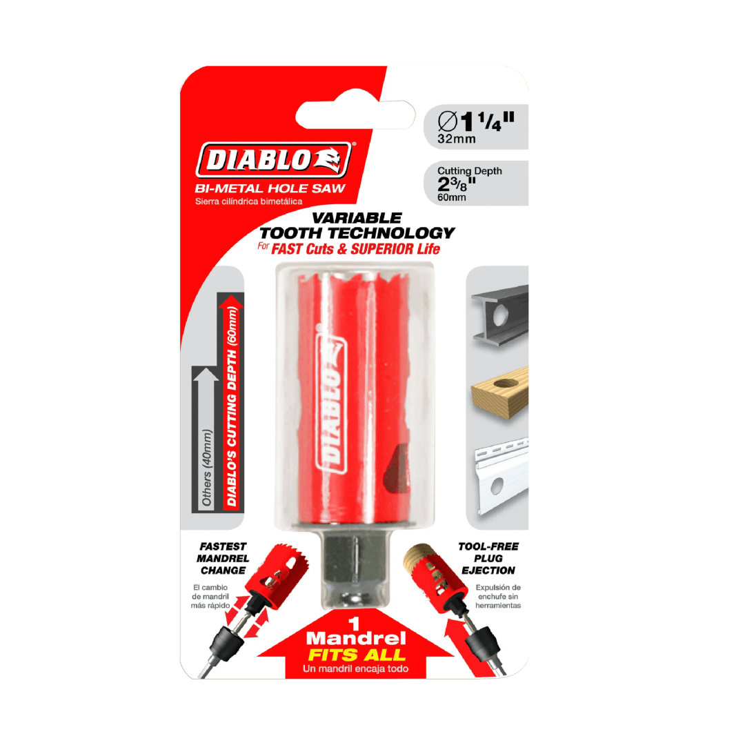 1-1/4 in. Bi-Metal Hole Saw - TESCO Building Supplies