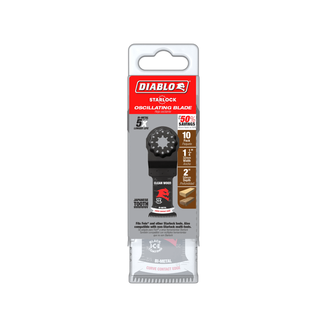 1-1/4 in. Starlock Bi-Metal Oscillating Blades for Clean Wood 10-Pack - TESCO Building Supplies