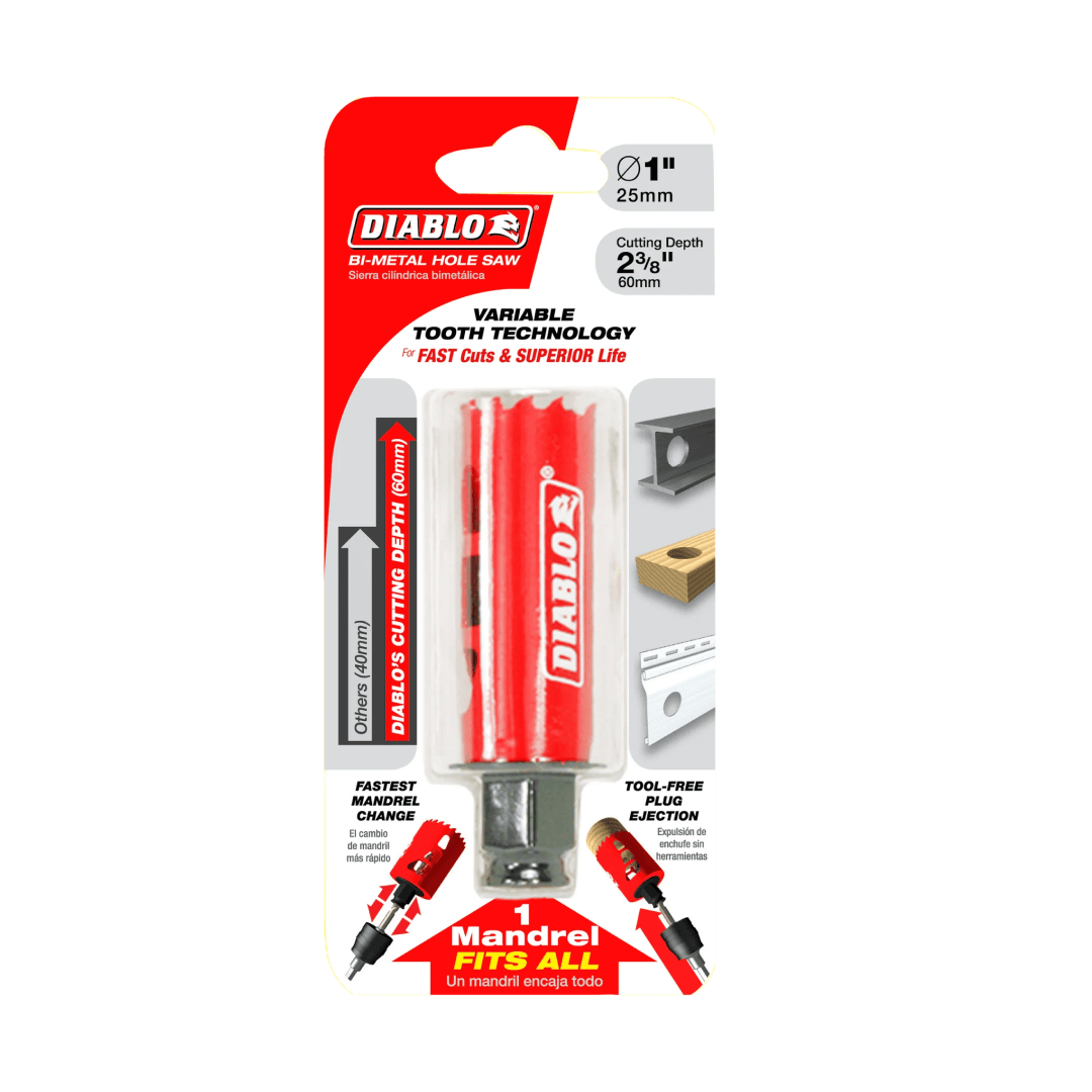 1 in. Bi-Metal Hole Saw - TESCO Building Supplies