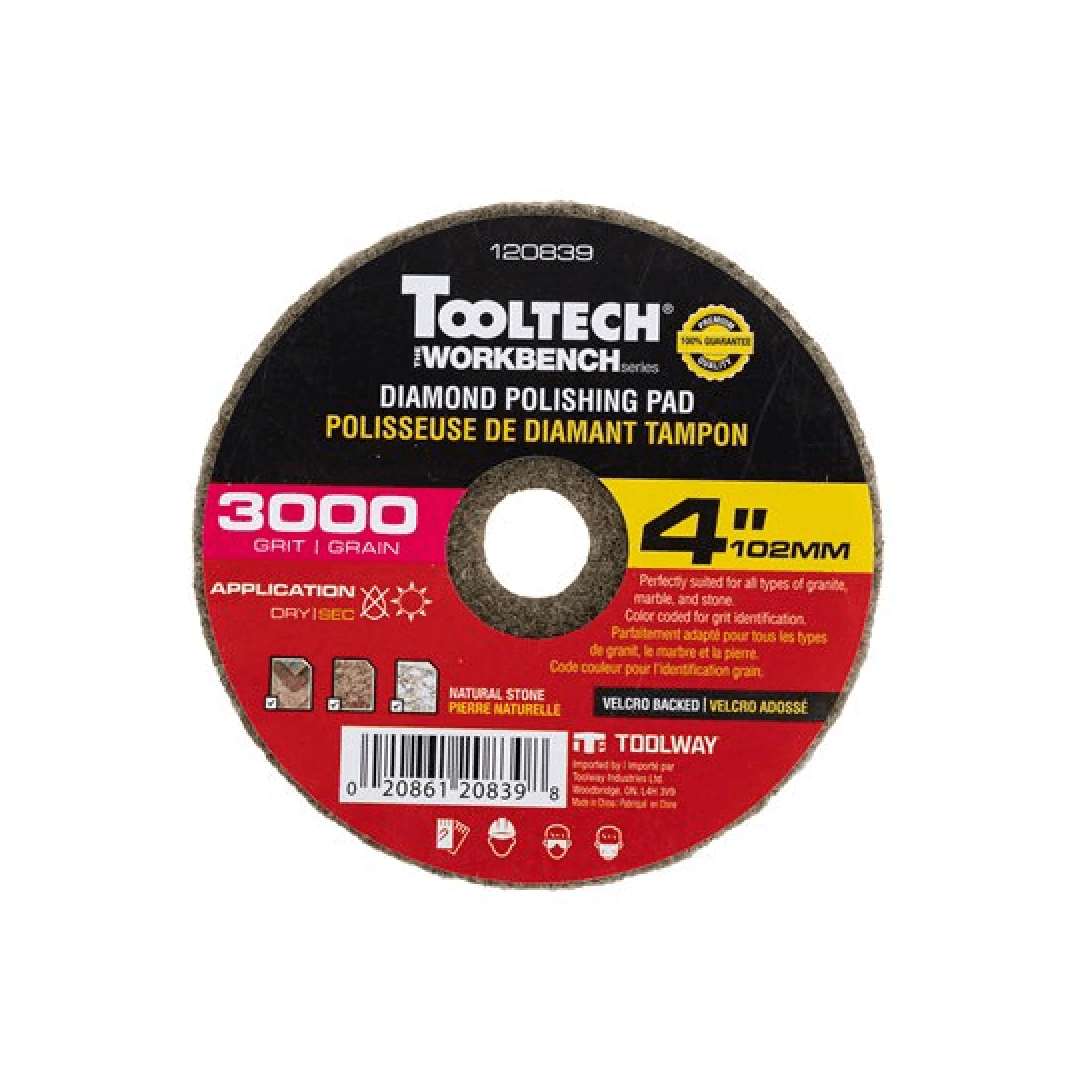 10PC Diamond Dry Polishing Pad 4in 3000 Grit - TESCO Building Supplies