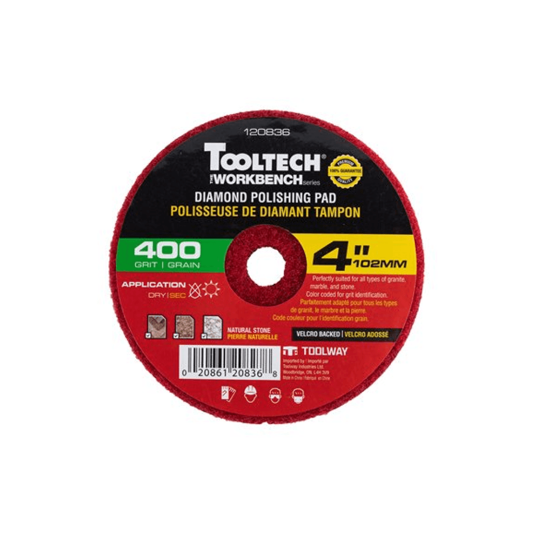 10PC Diamond Dry Polishing Pad 4in 400 Grit - TESCO Building Supplies