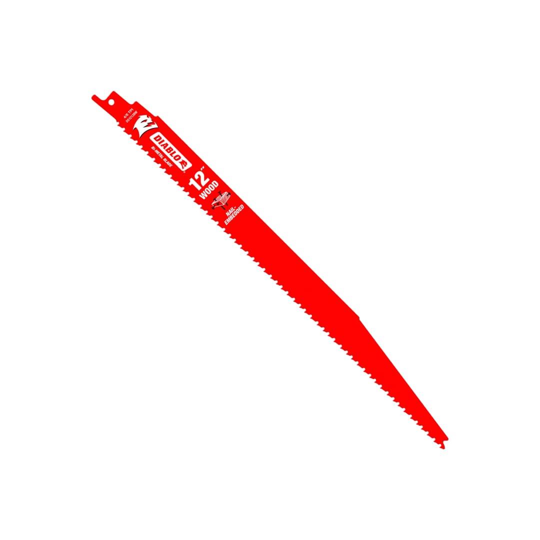 12 in. Bi-Metal Recip Blade for Nail-Embedded Wood - DS1212BW - TESCO Building Supplies