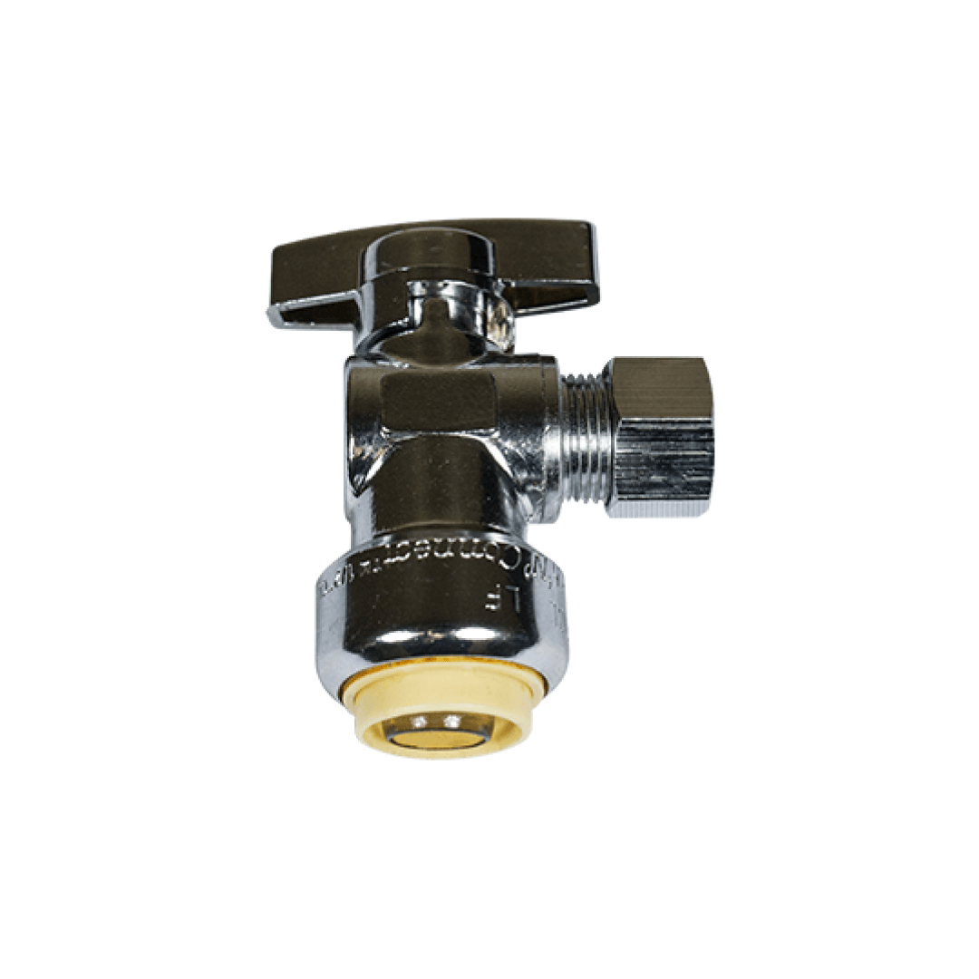 1/2″ Pf X 1/4″ Comp Push Fit Angle WATERLINE