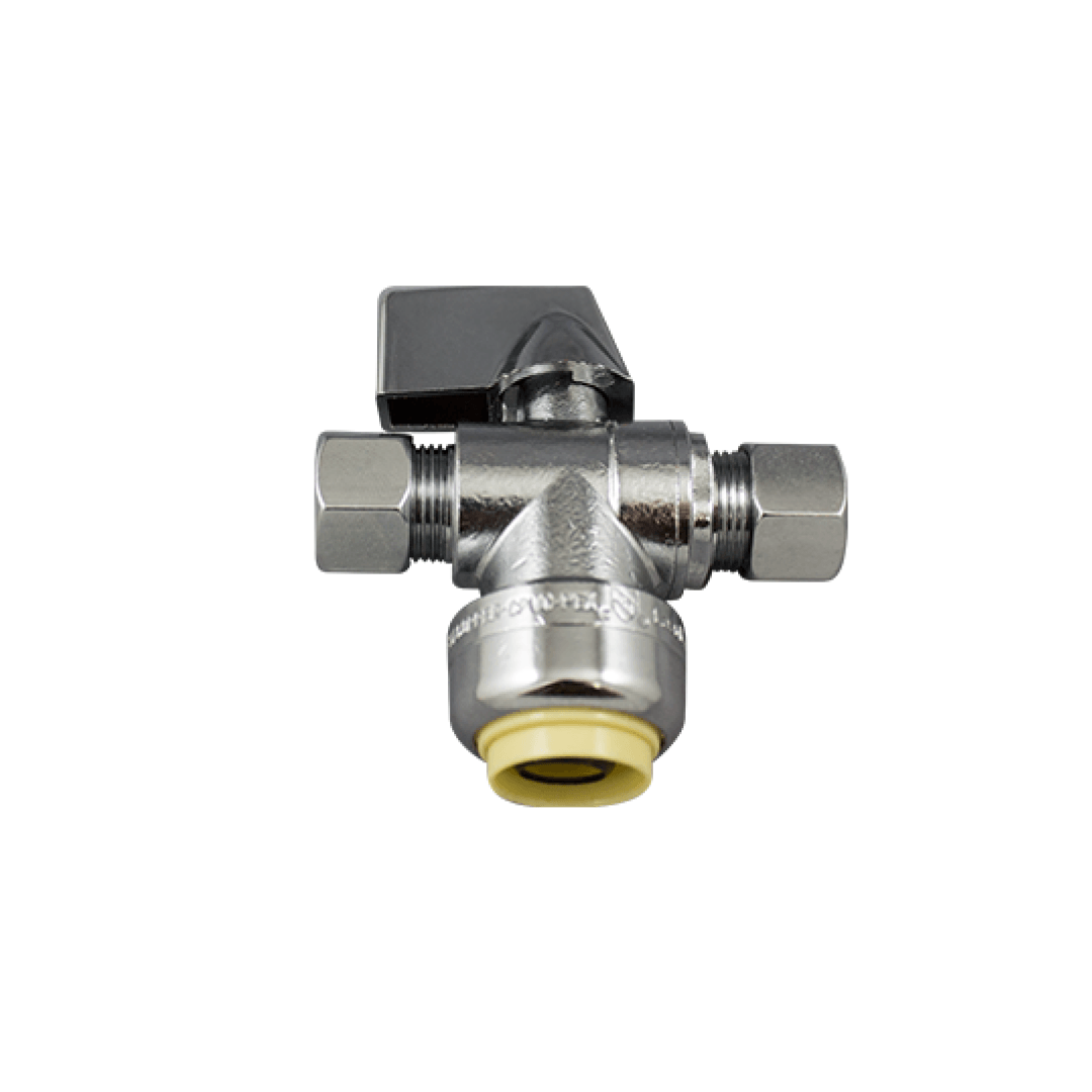 1/2″ Pf X 3/8″ Comp X 3/8″ Comp Push Fit 3 Way WATERLINE