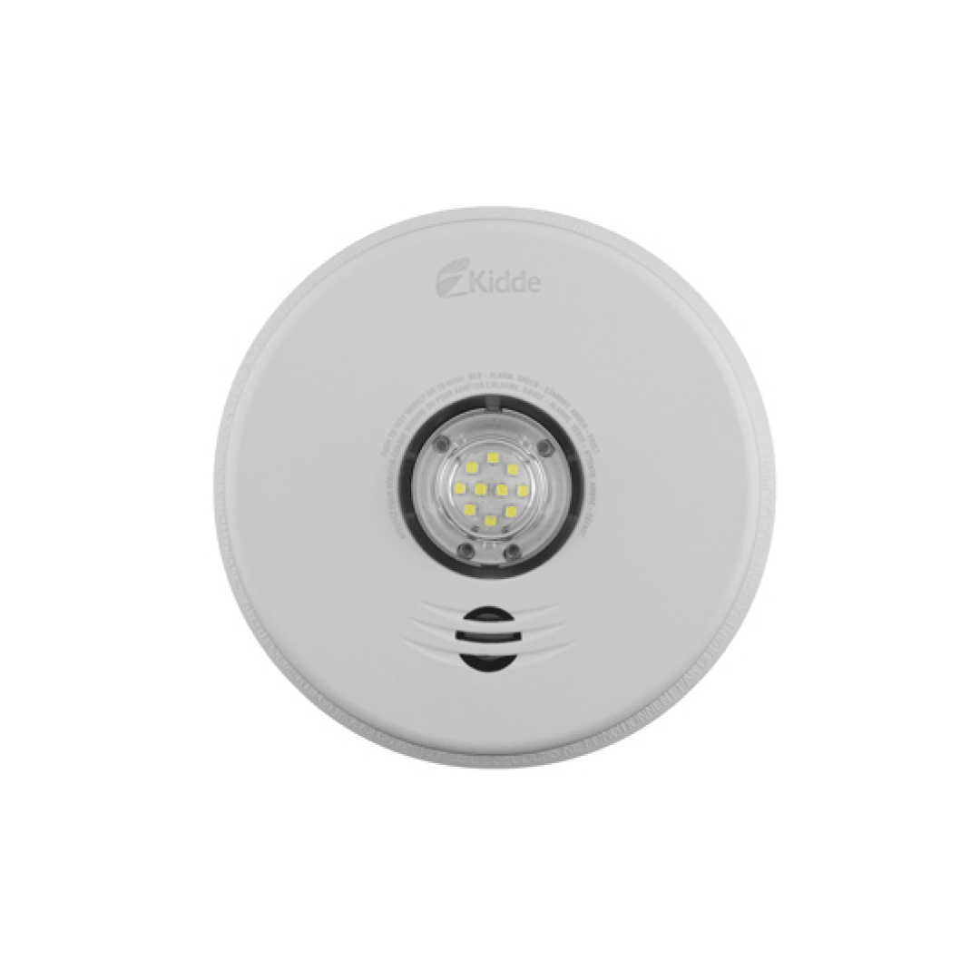 120V AC 2-in-1 LED Strobe and 10-Year Talking Smoke Alarm - P4010ACLEDSCA KIDDE