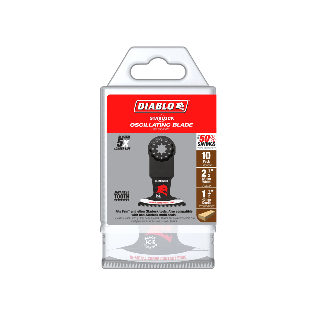 2-1/2 in. Starlock Bi-Metal Oscillating Blade for Clean Wood 10-Pack - TESCO Building Supplies
