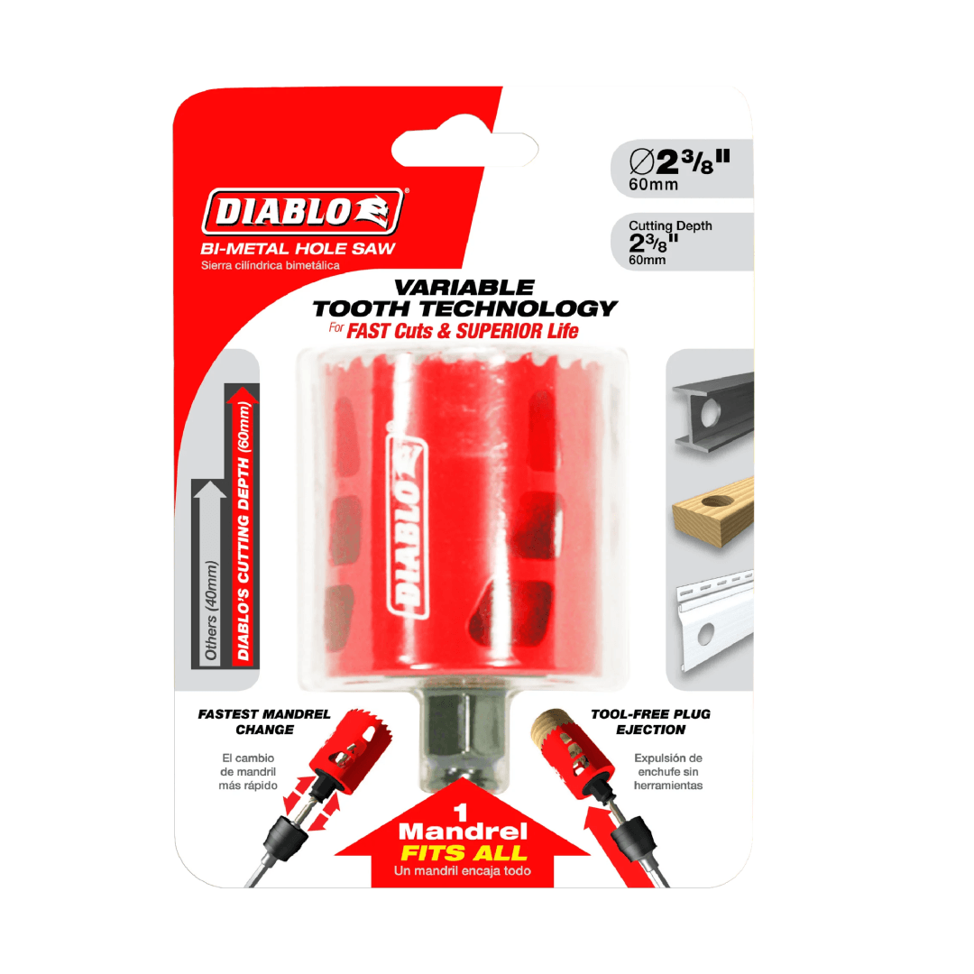 2 3 8 in. Bi Metal Hole Saw TESCO Building Supplies