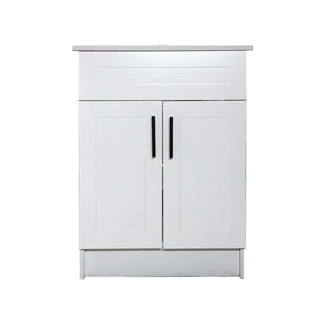 24" White MDF Vanity Base Without Drawer - TESCO Building Supplies