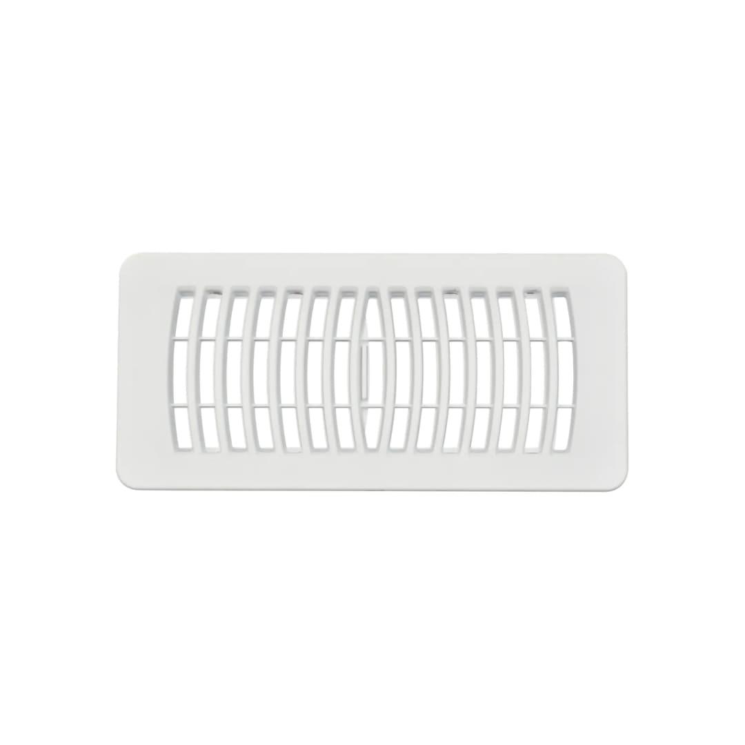 3" x 10" White Polystyrene Flat Top Floor Register - RG2146 - TESCO Building Supplies
