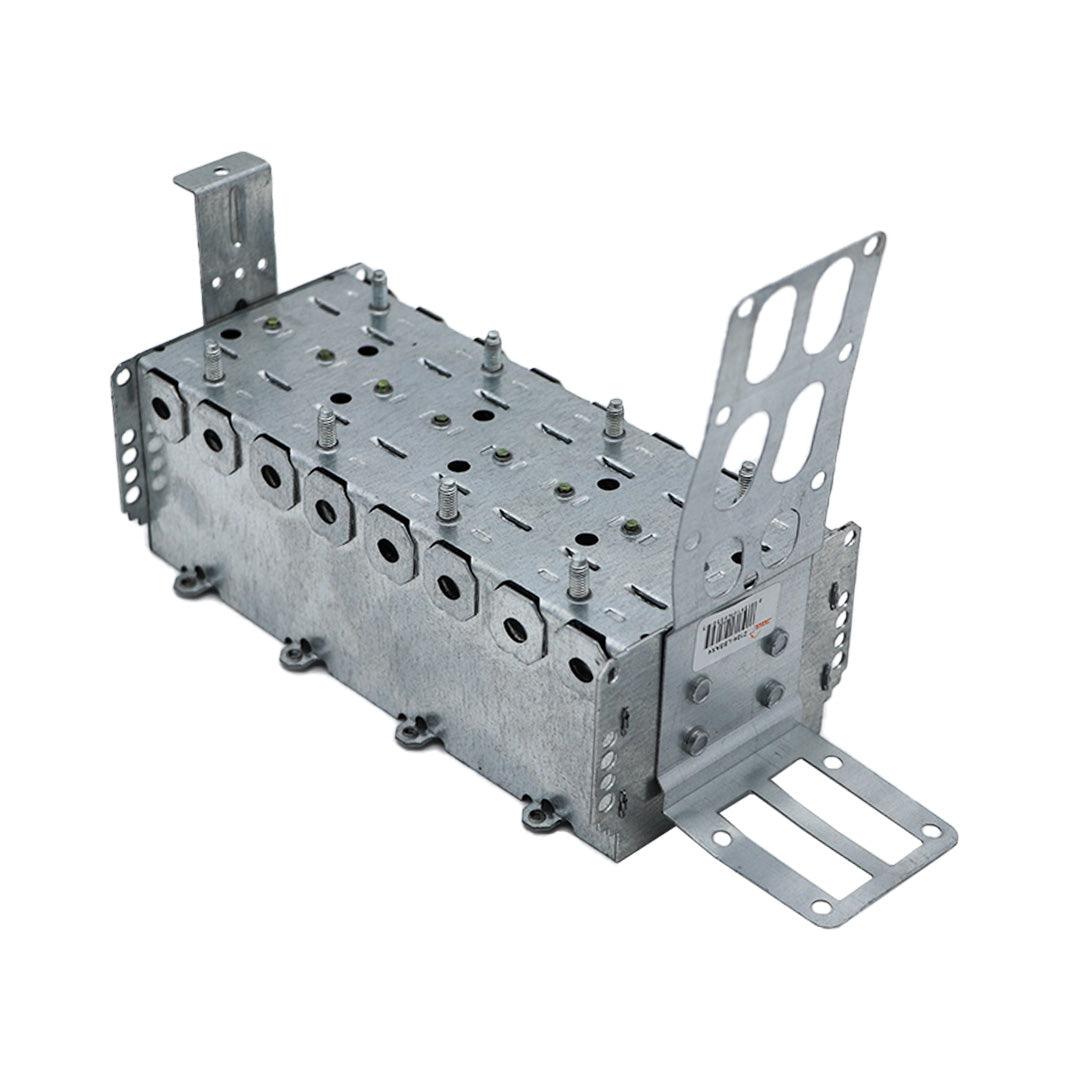 3" x 7-3/8" x 2-1/2" Non-Gangable 4 Gang Electrical Box With Integral Support Bracket For Steel Studs - 2104-LSSAX4 - TESCO Building Supplies