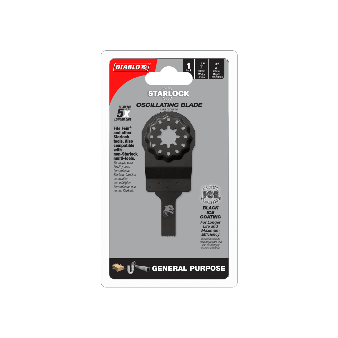 3/8 in. Starlock Bi-Metal Oscillating Blade for General Purpose Cuts - TESCO Building Supplies
