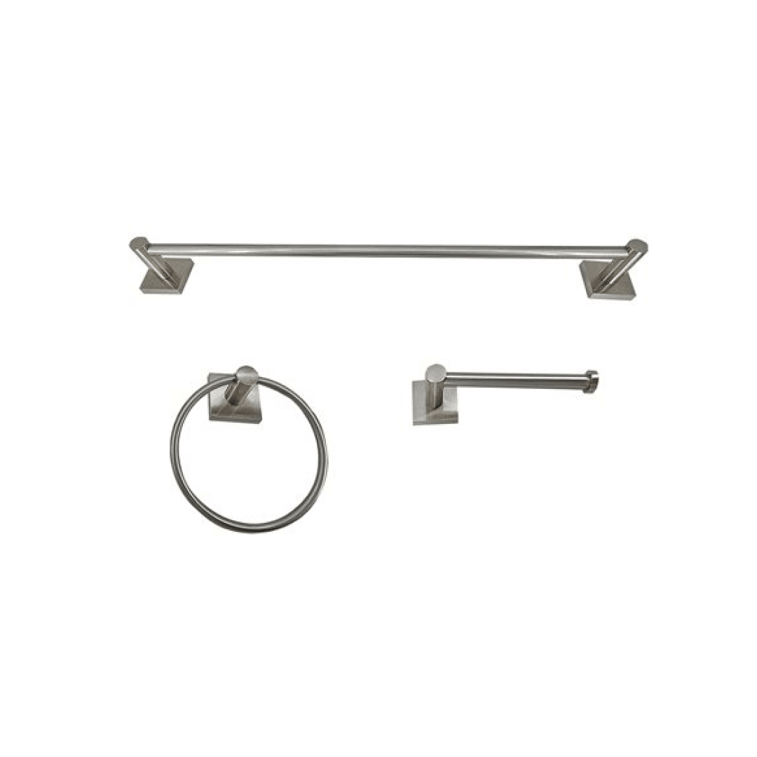 3PC Serenity Bathroom Hardware Wallmount Set - TESCO Building Supplies