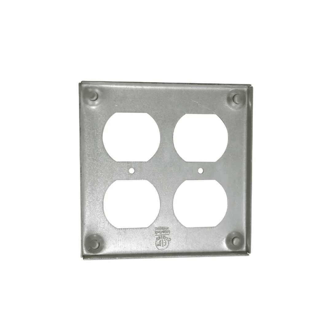 4" Raised Two Duplex Receptacle Industrial Surface Cover - 8371 - TESCO Building Supplies