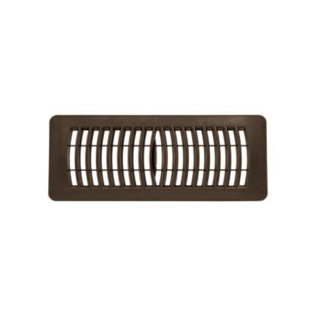 4" x 10" Brown Polystyrene Flat Top Floor Register - RG2145 - TESCO Building Supplies
