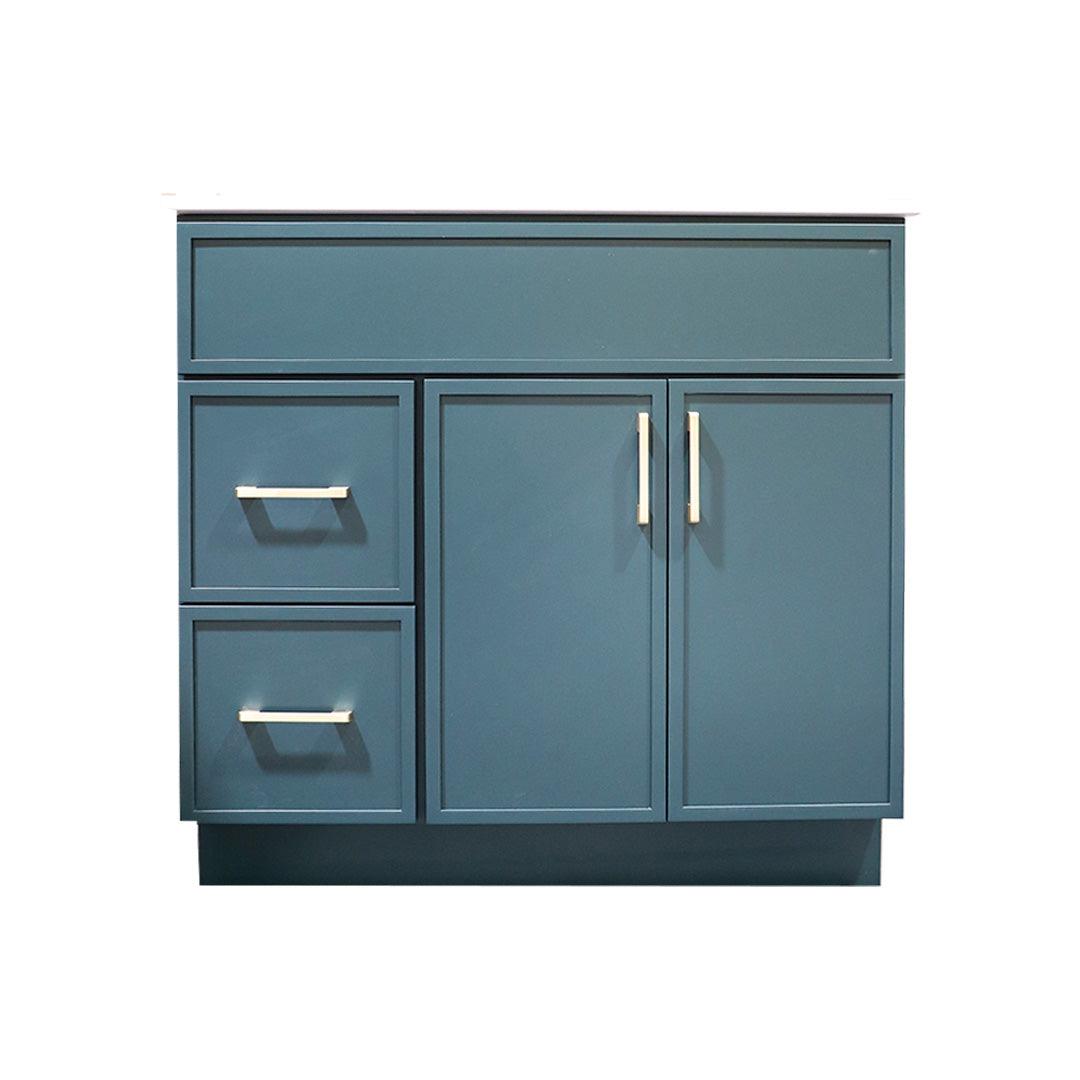 42" Hardwood Vanity Base With 2 Drawer - TESCO Building Supplies