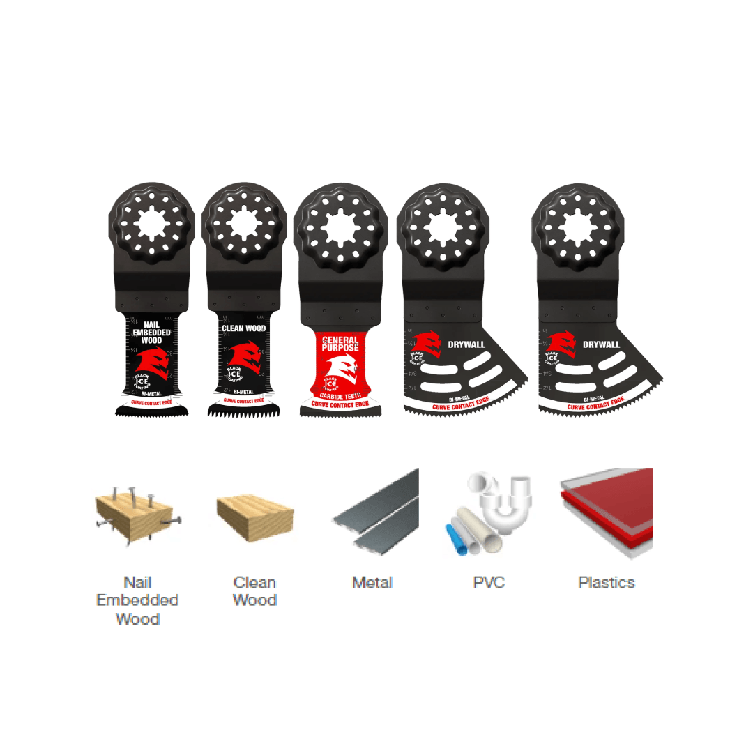 5 pc Starlock General Purpose Oscillating Blade Set - TESCO Building Supplies