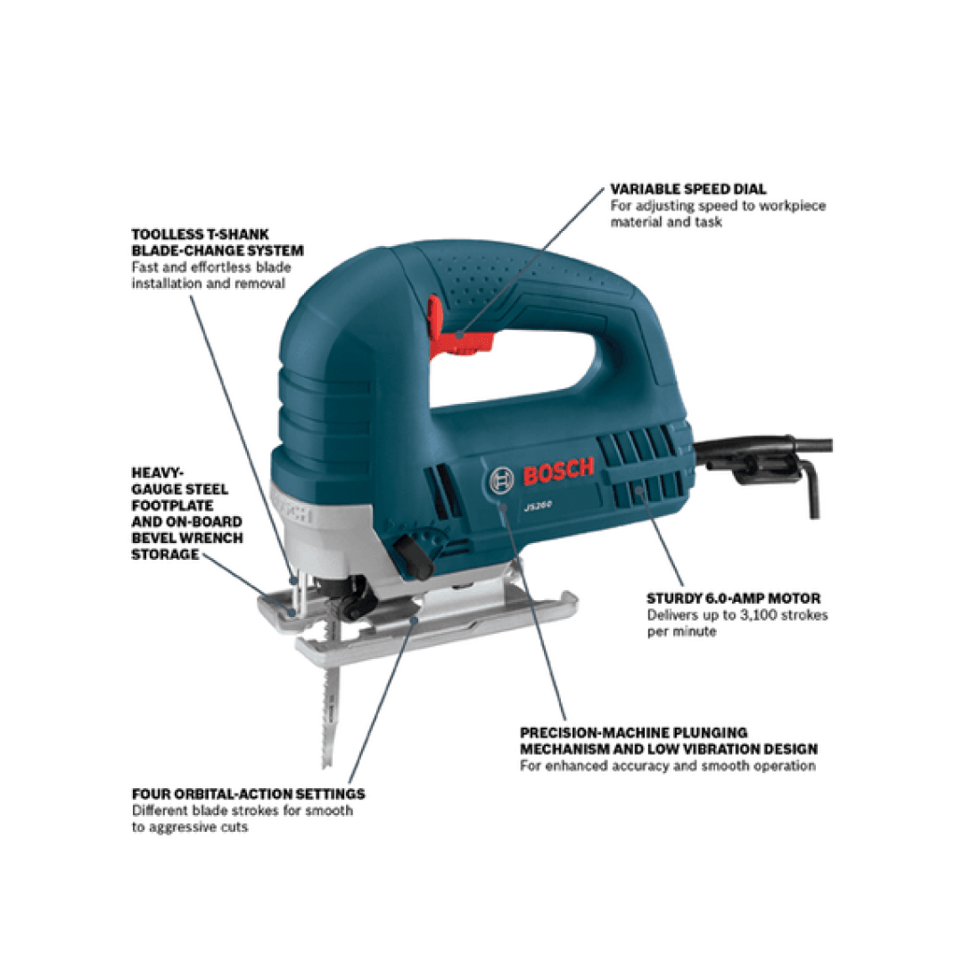 6.0 Amp Top-Handle Jig Saw - JS260 - TESCO Building Supplies
