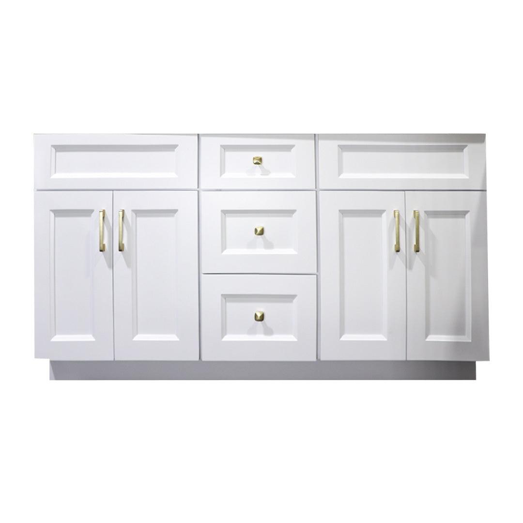 72" Hardwood Vanity Base For Double Sink With 3 Drawers - TESCO Building Supplies