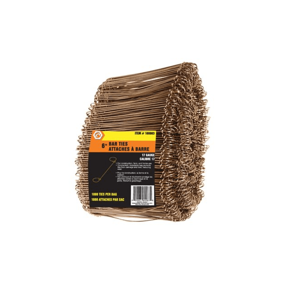 Bar Ties 6in 17G 1000/Bundle - TESCO Building Supplies