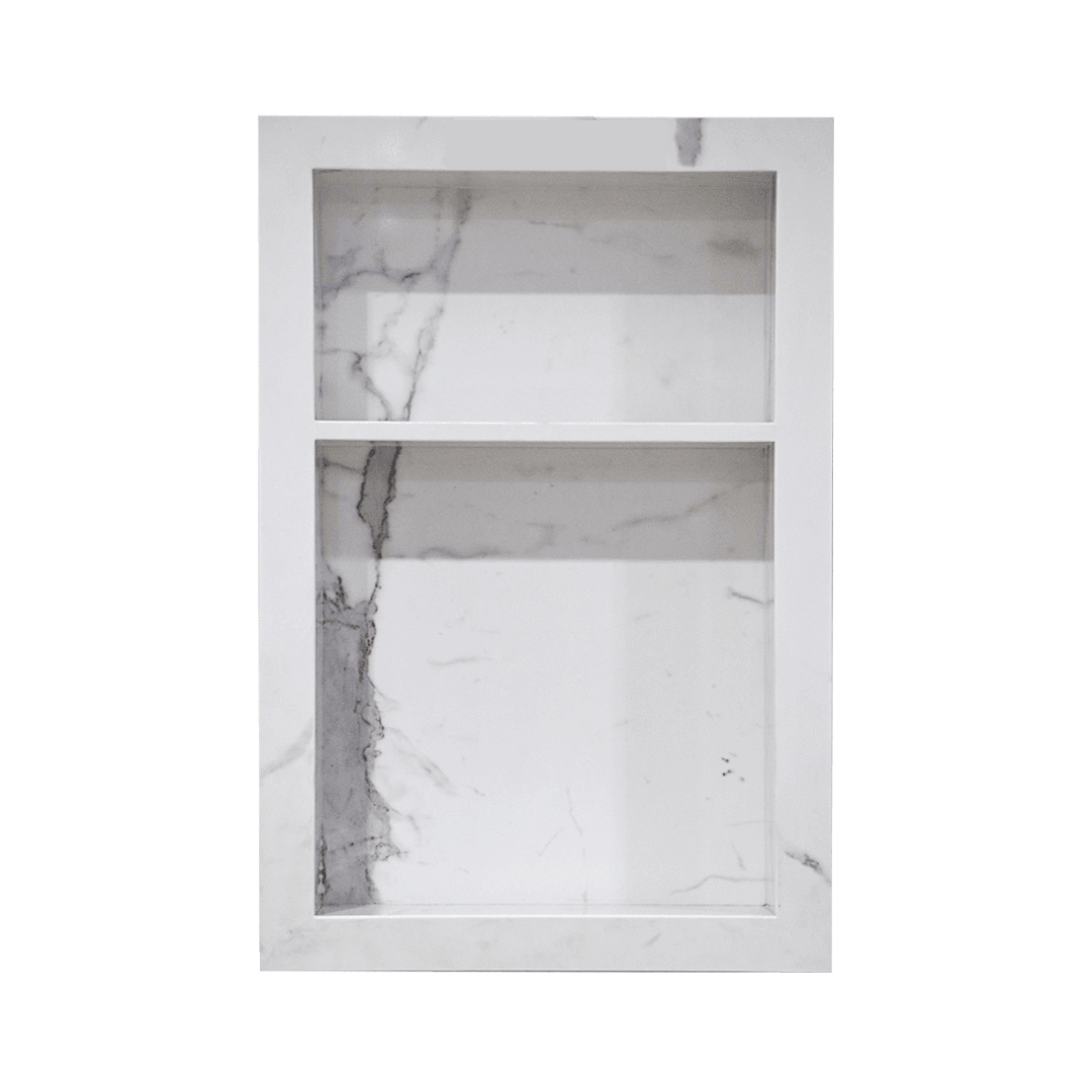 Bathroom Shower Shampoo Quartz Niche with Shelf - A - TESCO Building Supplies