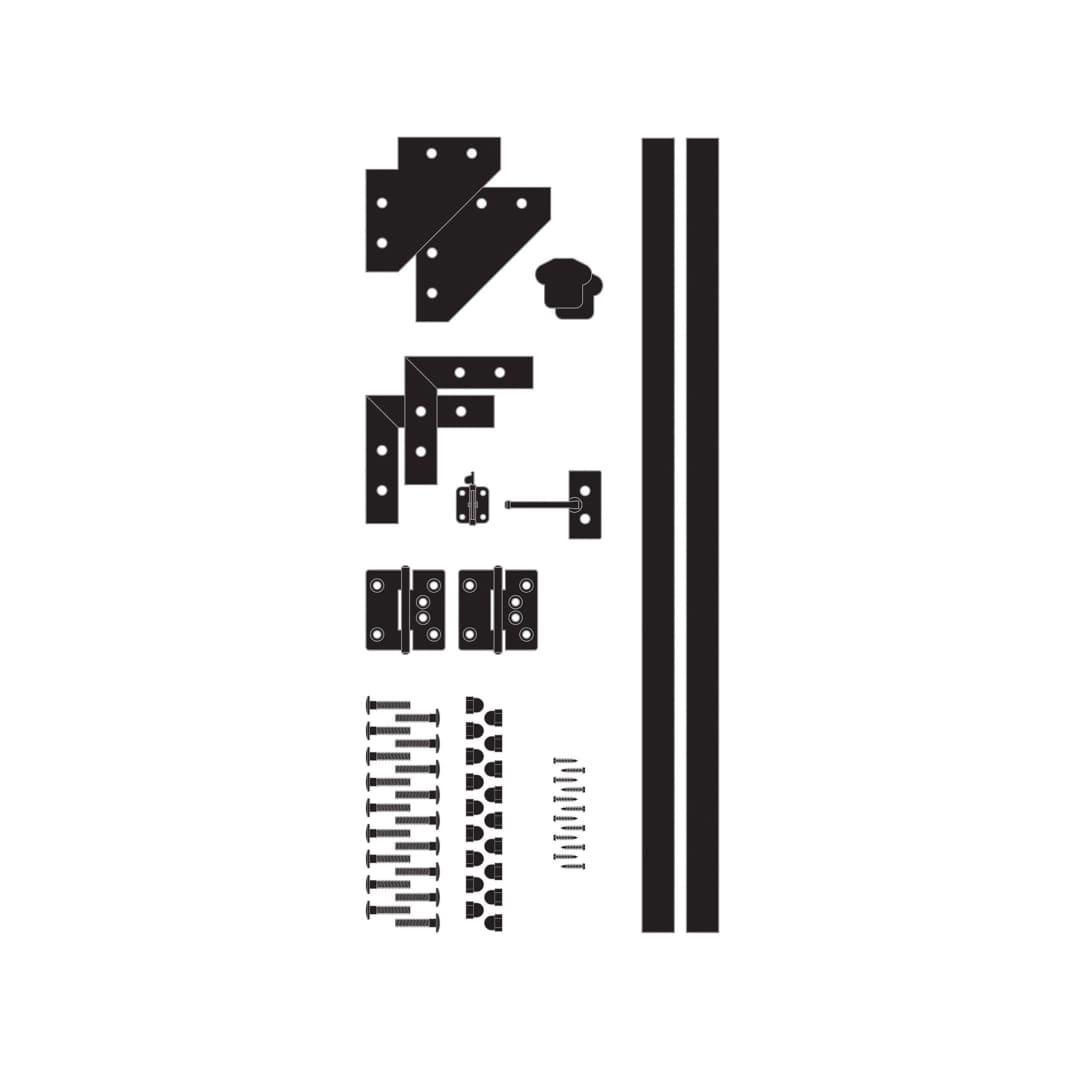 Black Aluminum Gate Kit - BLARGK - TESCO Building Supplies