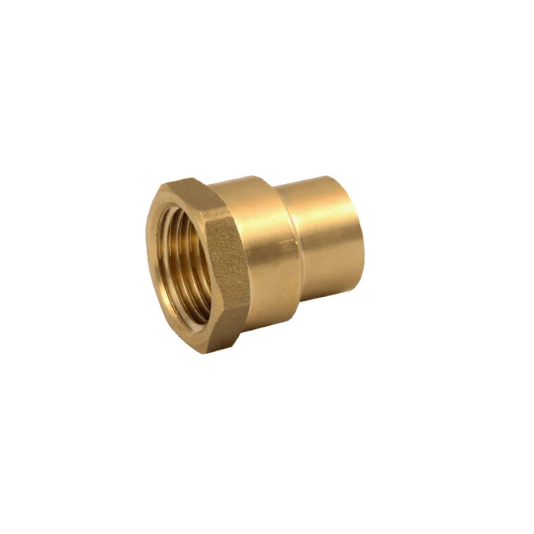 Brass Adapter 3/4" Female Sweat x 1/2" FPT - 6110821-BSFA - TESCO Building Supplies