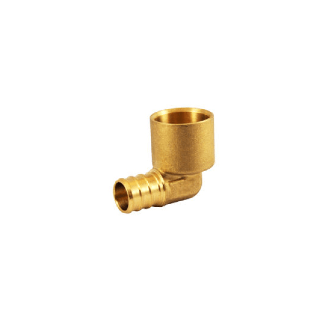 Brass Elbow 1/2" Female Sweat x 1/2" Pex - 6110011-BPSE - TESCO Building Supplies