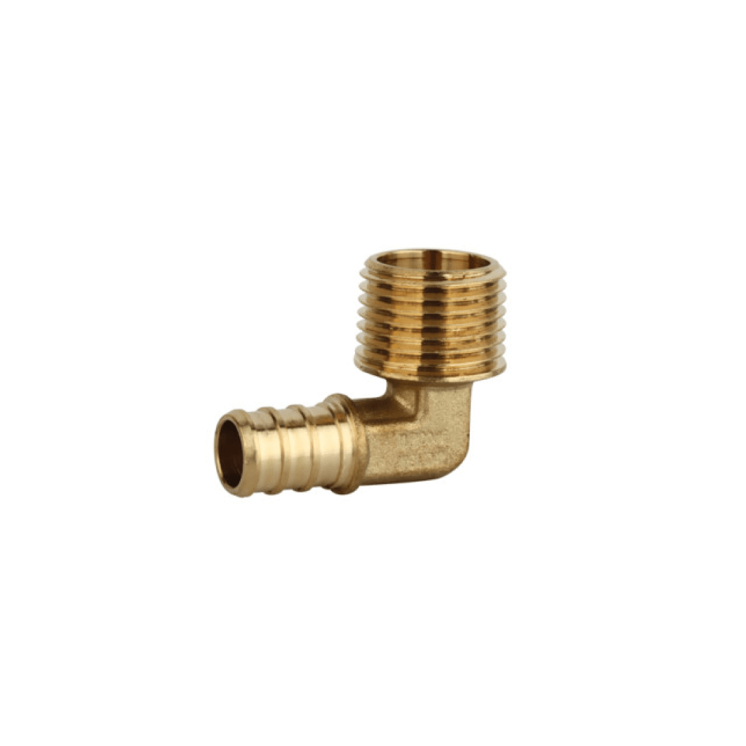 Brass Fitting Elbow 1/2" Pex x 1/2" MPT - 611044-BPME - TESCO Building Supplies