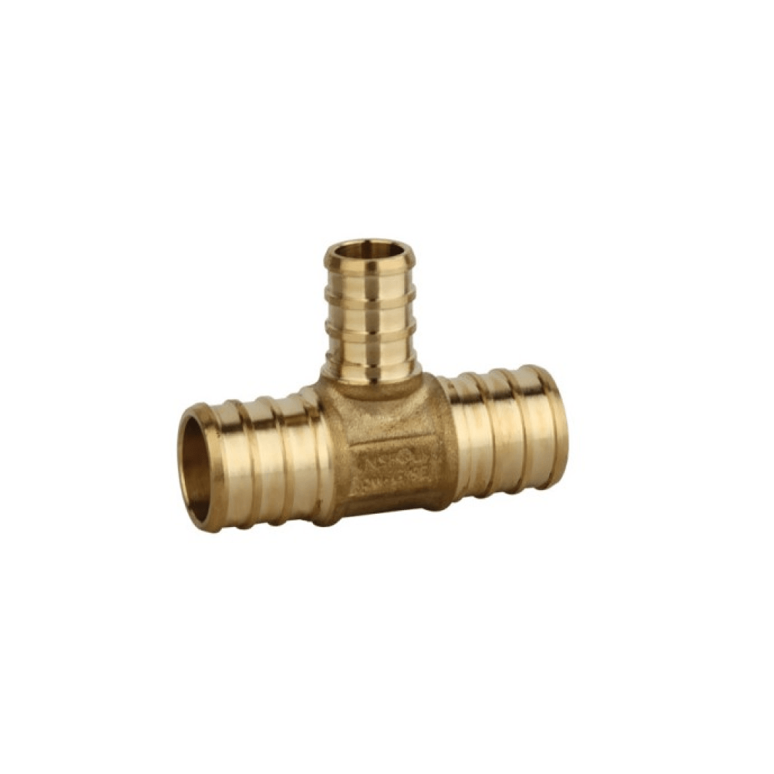 Brass Pex TEE 3/4" x 3/4" x 1/2" - 611221-BPT - TESCO Building Supplies