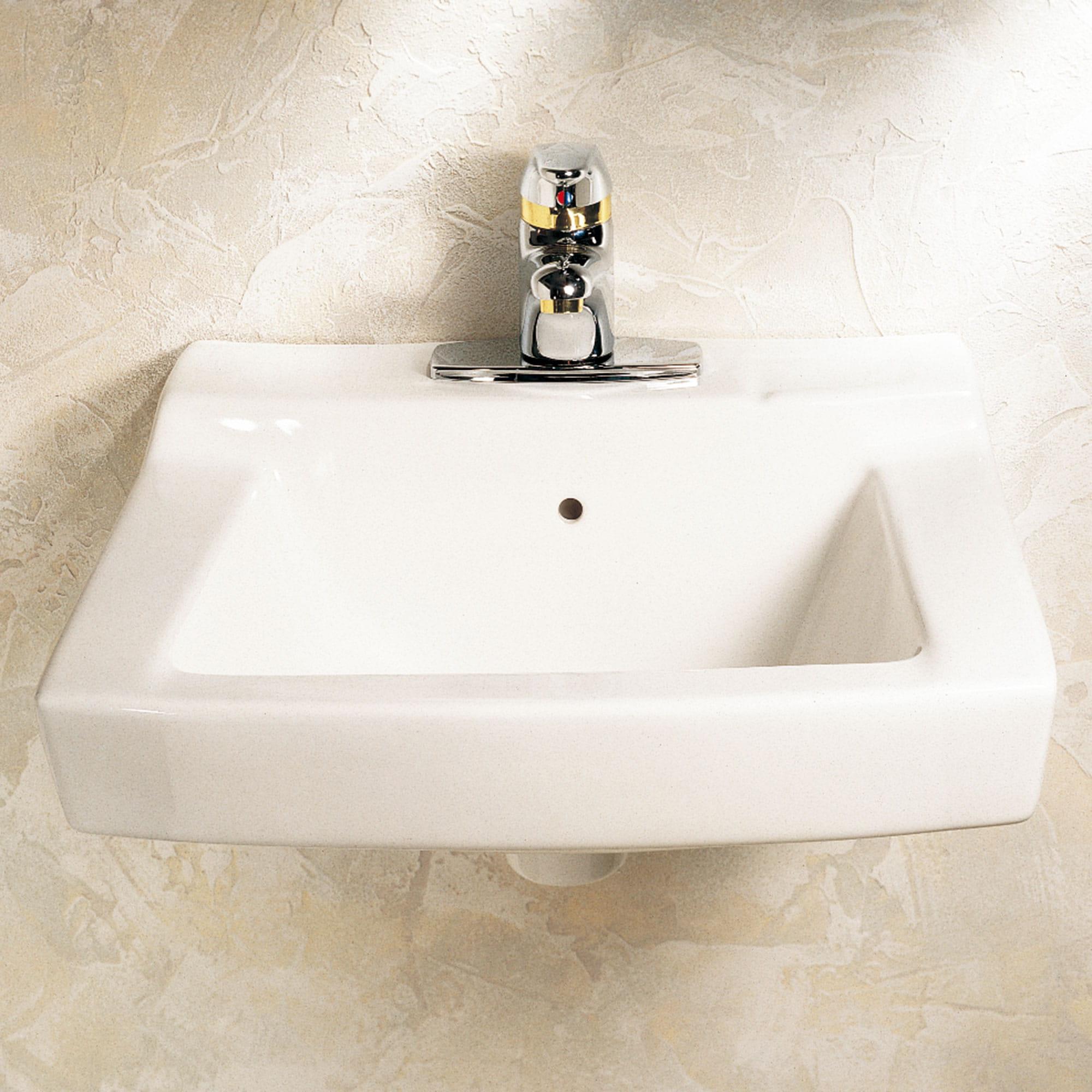 Commercial Sink Declyn™ Wall-Hung Sink With 4-Inch Centerset, Wall Hanger Included - Model: 0321026.020 - TESCO Building Supplies