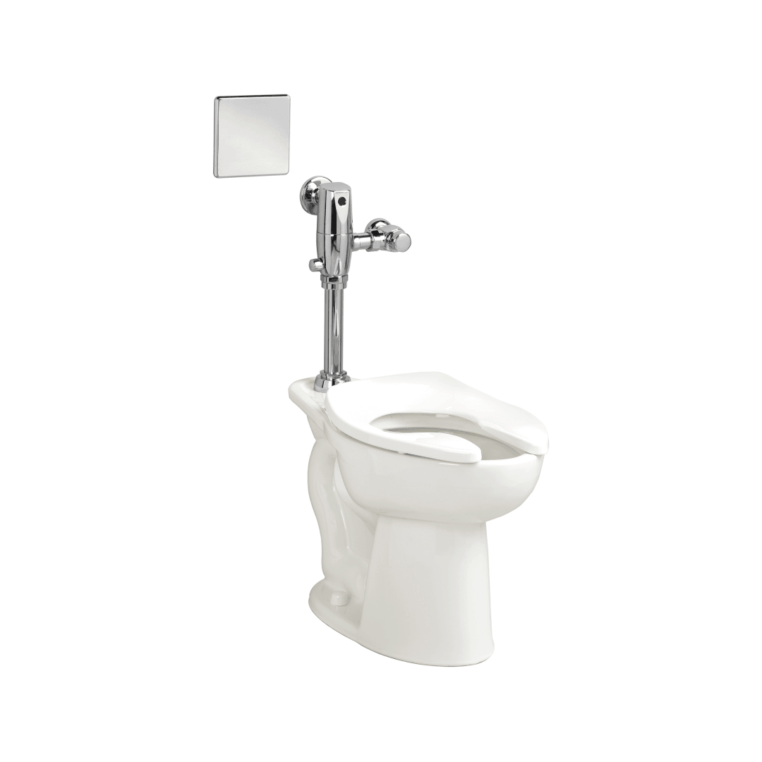 Commercial Toilet Madera™ Chair Height Top Spud Elongated EverClean™ Bowl - Model: 3461001.020 - TESCO Building Supplies