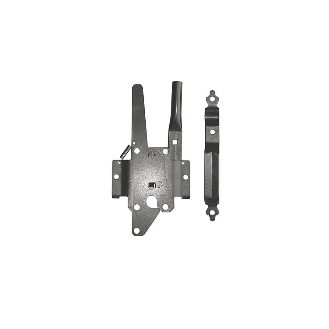 Deluxe Traditional Post Latch | Black Galvanized Steel - DTPLUH - TESCO Building Supplies