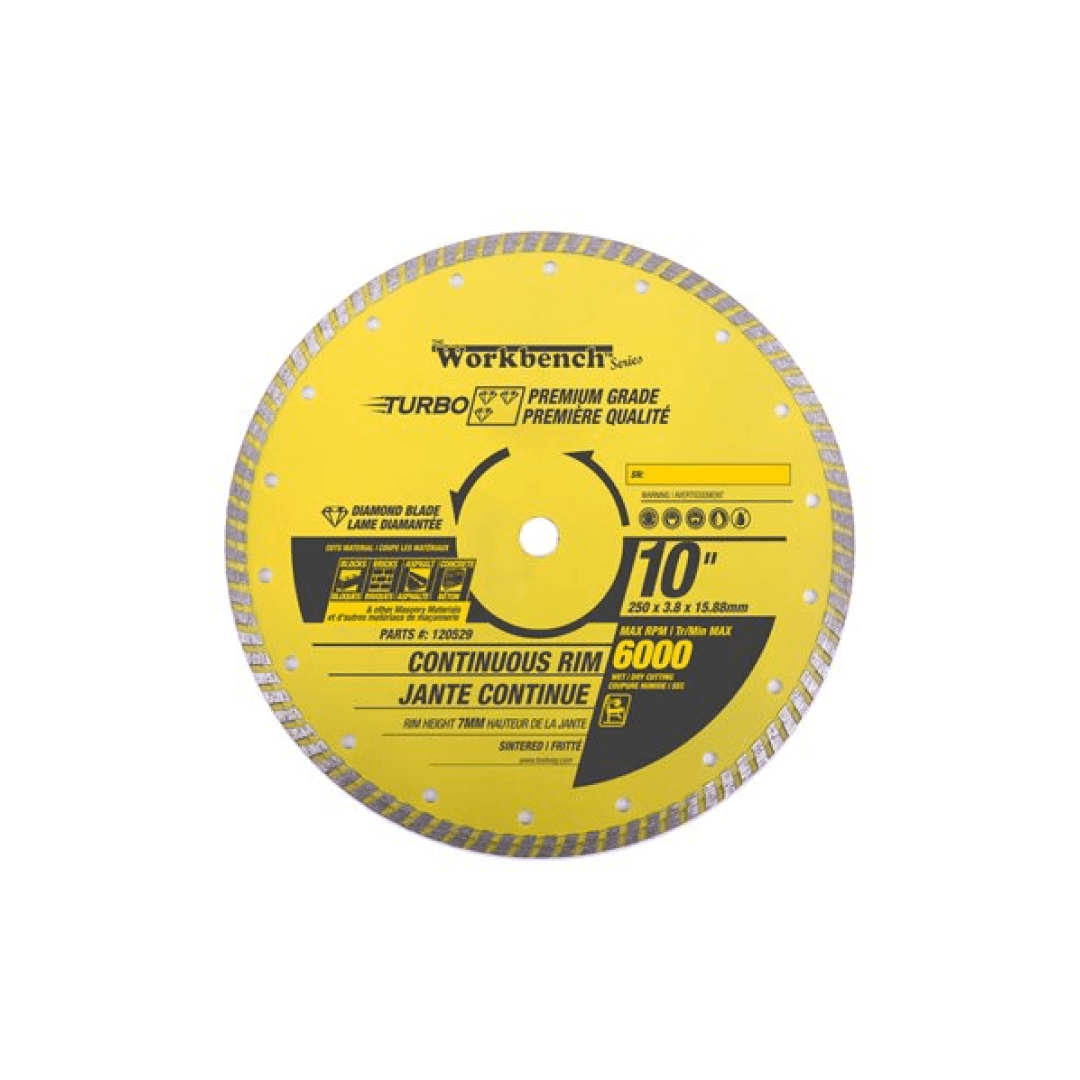 Diamond Saw Blade 10in Sintered Turbo - TESCO Building Supplies
