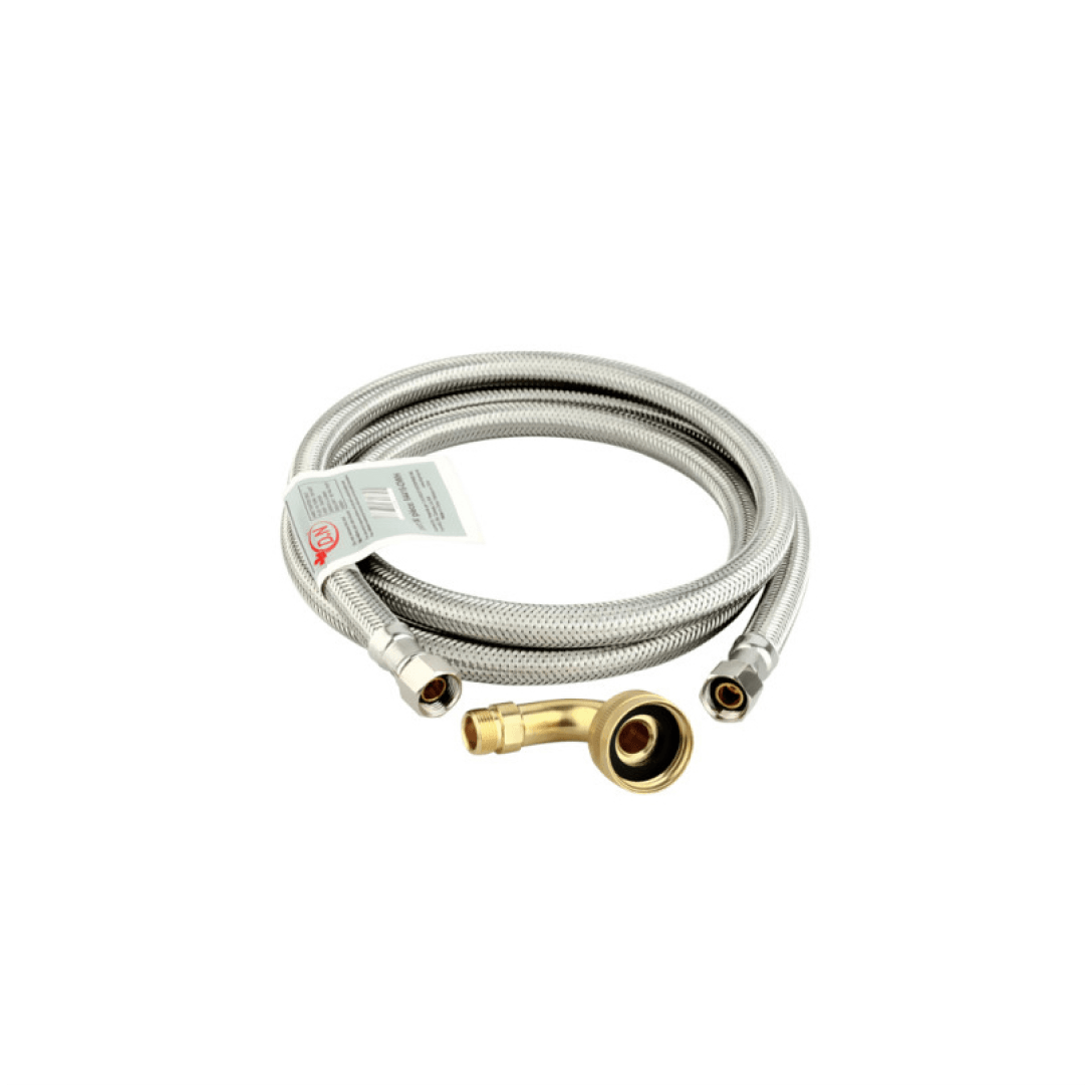 Dishwasher Flexible Connector w. Swivel Elbow 3/8″ OD Comp x 3/4″ FGH Elbow - TESCO Building Supplies