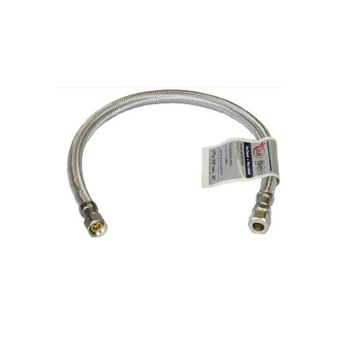 Faucet Flexible Connector Extension 3/8" OD Comp x 3/8" Comp - TESCO Building Supplies