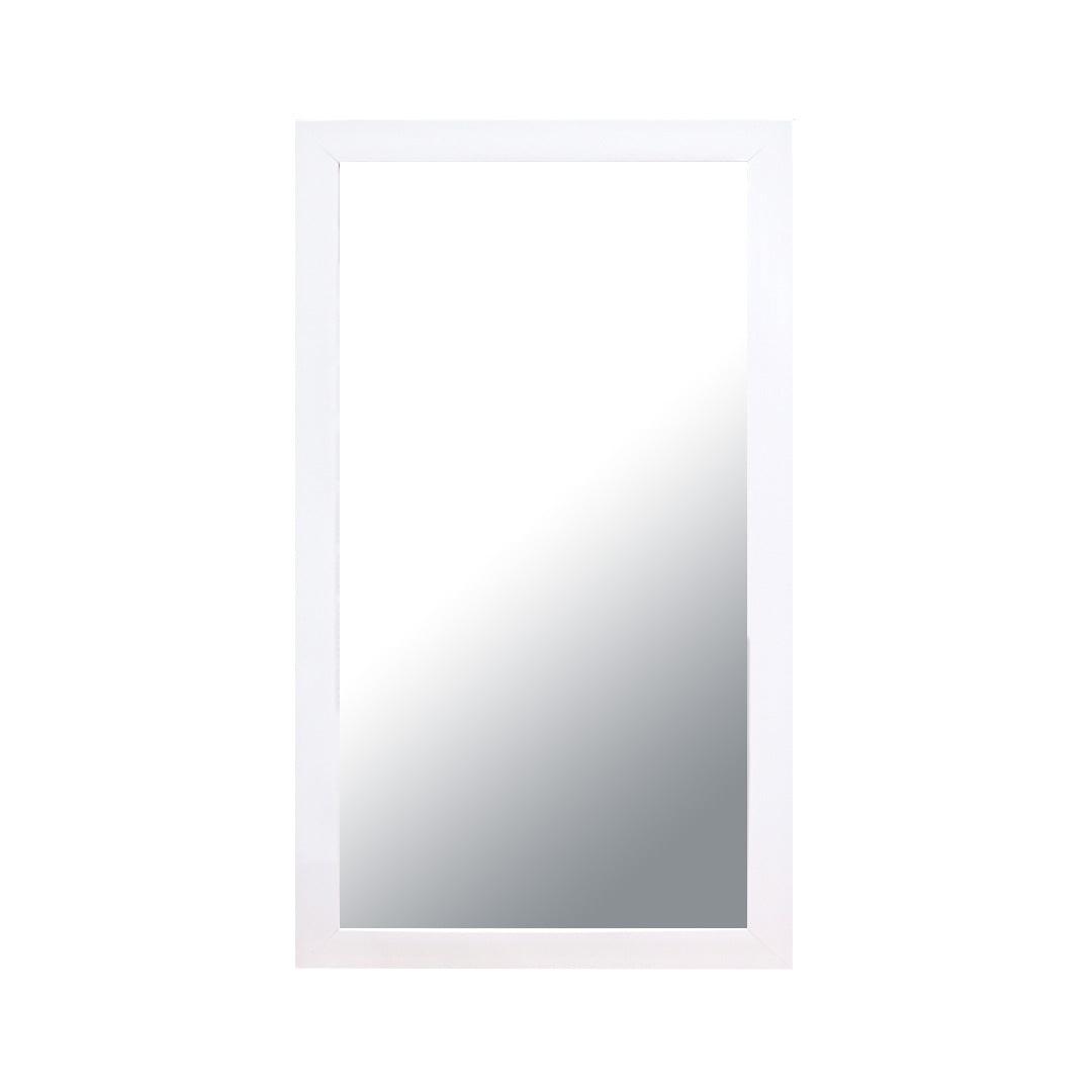 Flat Framed Rectangular Bathroom Vanity Mirror in Sliver - TESCO Building Supplies
