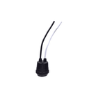 Keyless Socket Medium Base Black (Pigtail) - TESCO Building Supplies