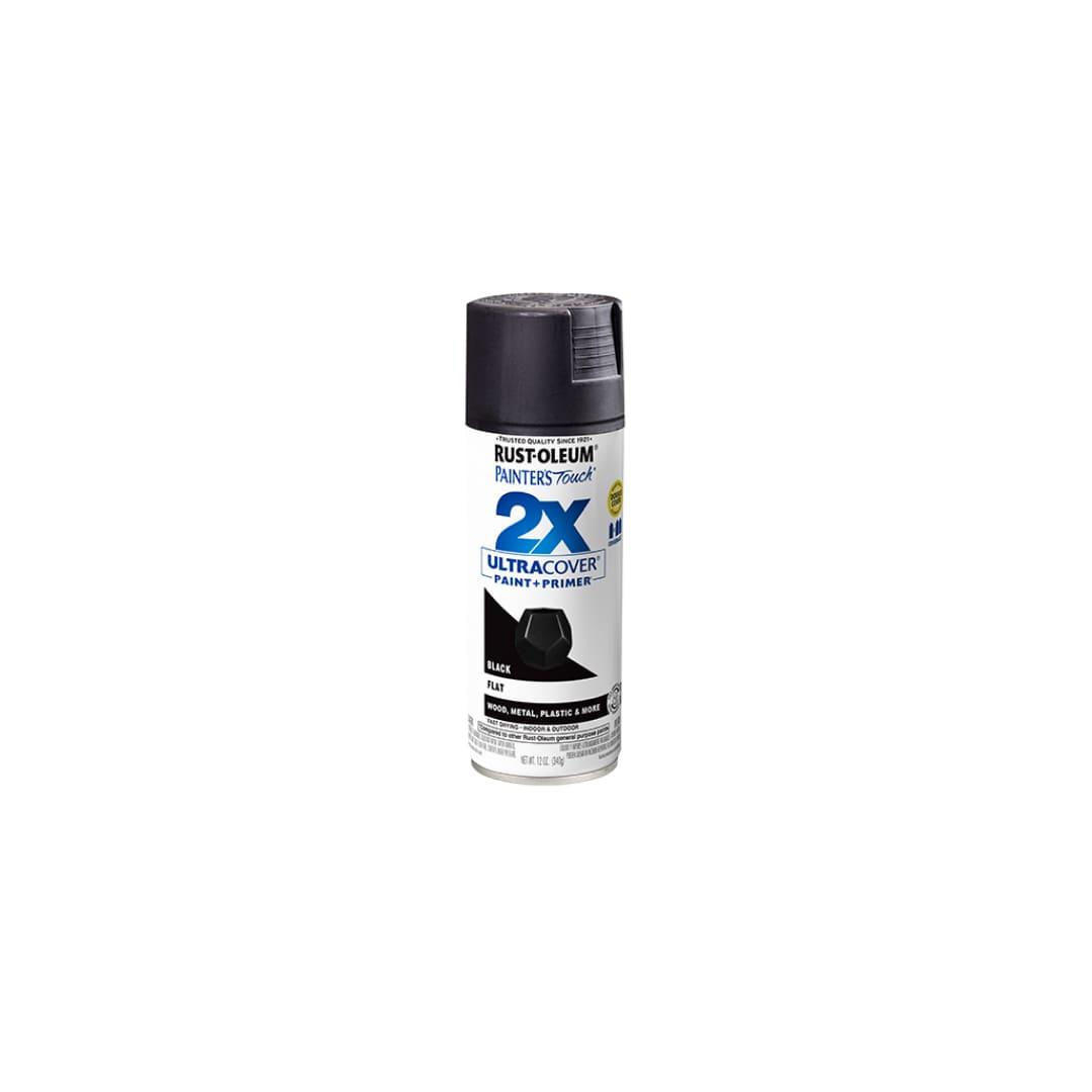 Painter's Touch® 2x Ultra Cover® Spray Paint - Flat Black - TESCO Building Supplies