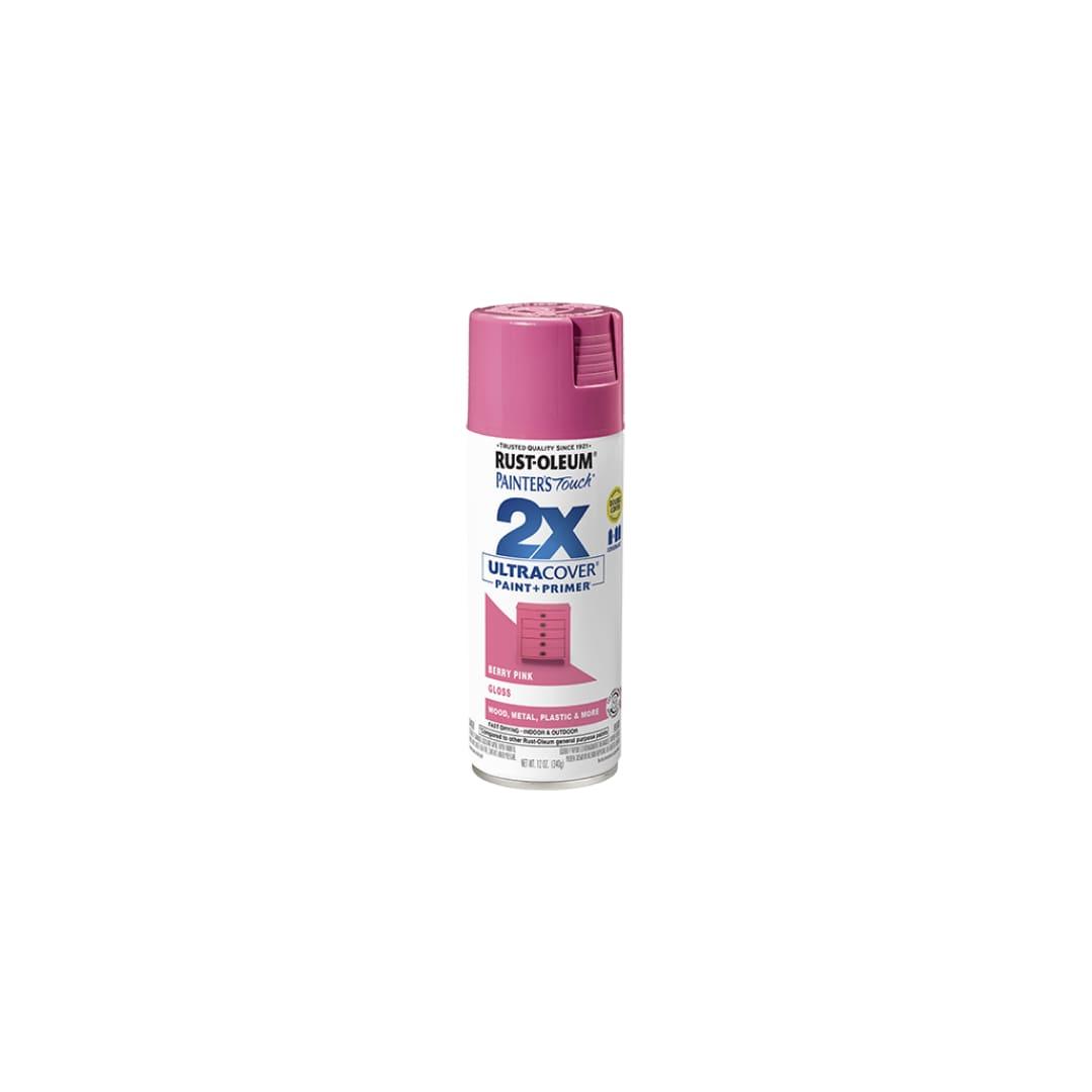 Painter's Touch® 2x Ultra Cover® Spray Paint - Gloss Berry Pink - TESCO Building Supplies