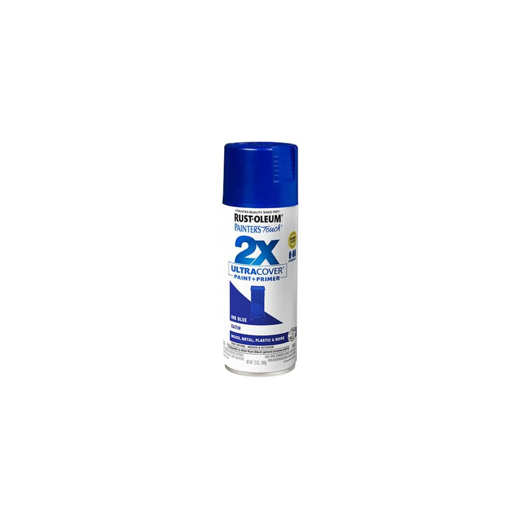 Painter's Touch® 2x Ultra Cover® Spray Paint - Satin Ink Blue - TESCO Building Supplies 