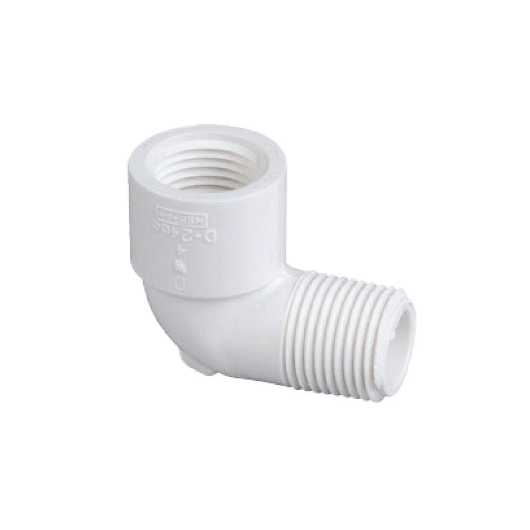 PVC Schedule 40 SCH40 90 Deg Street Elbow MIPT x FIPT - 412 - TESCO Building Supplies
