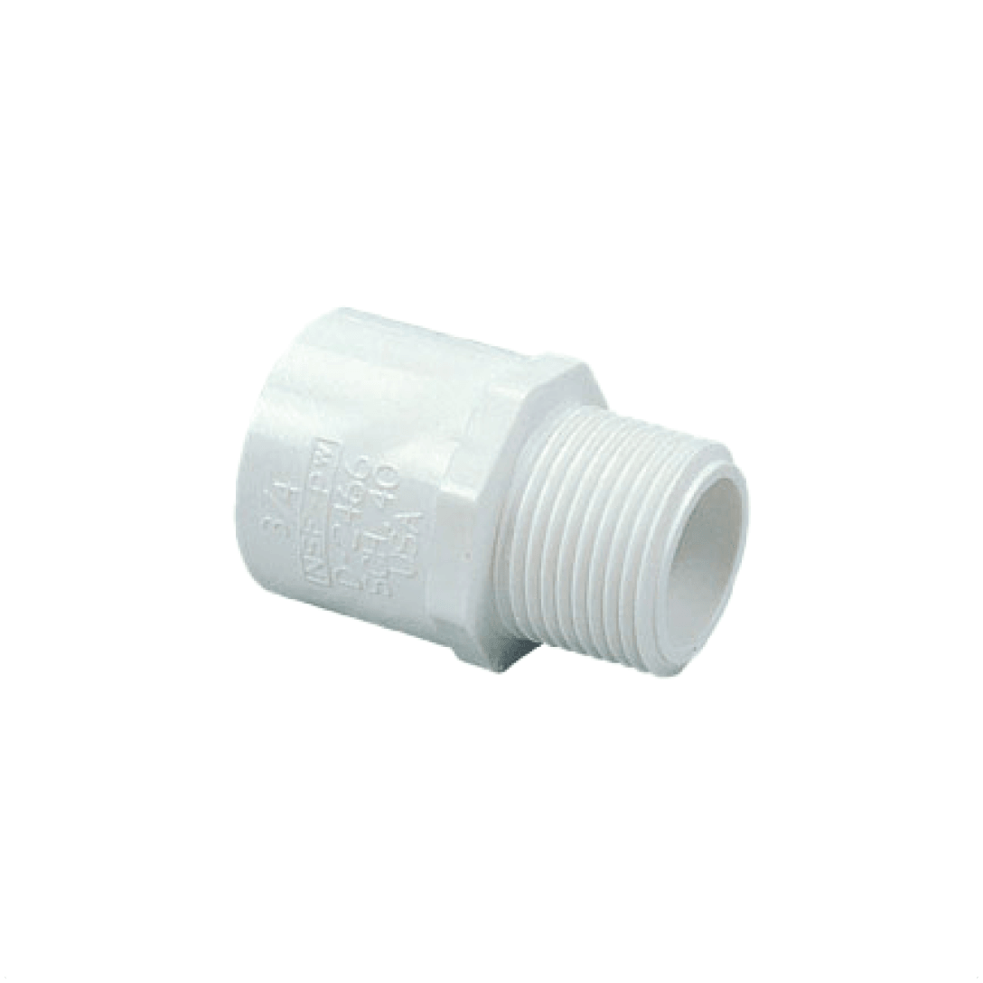 PVC Schedule 40 SCH40 Reducing Male Fitting Adapter Slip x MIPT - 436 - TESCO Building Supplies