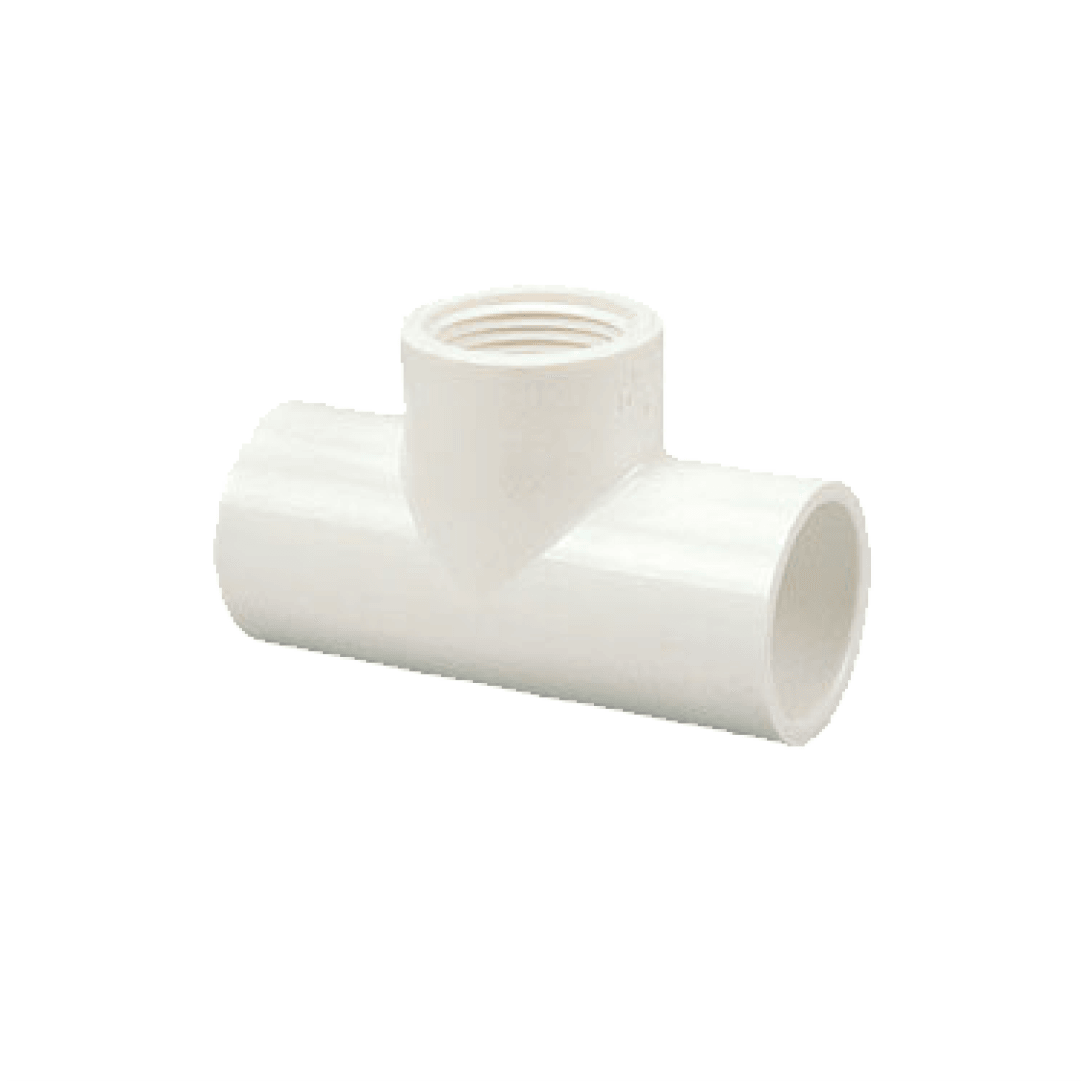 PVC Schedule 40 SCH40 Tee Slip x Slip x FIPT - 402 - TESCO Building Supplies