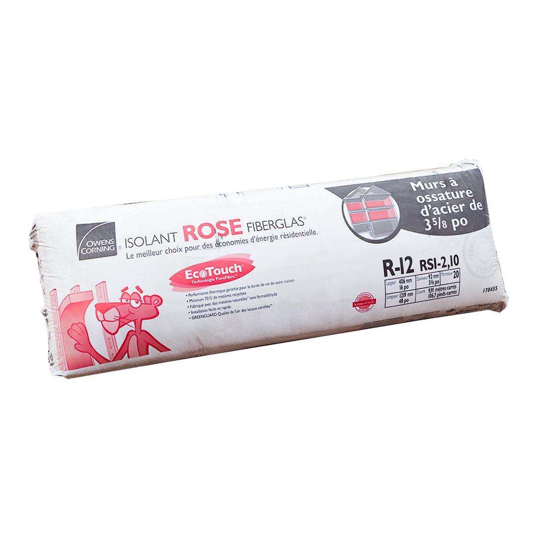 R12 15" X 47" Pink Next Gen™ Fiberglas® Steel Insulation 97.9sf/Bag - TESCO Building Supplies