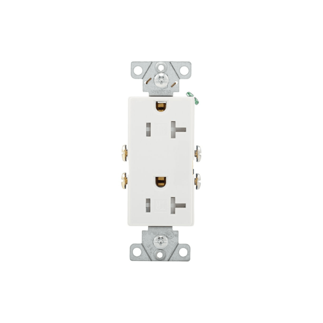 Residential Grade Decorator Duplex Receptacle - TR1307W EATON