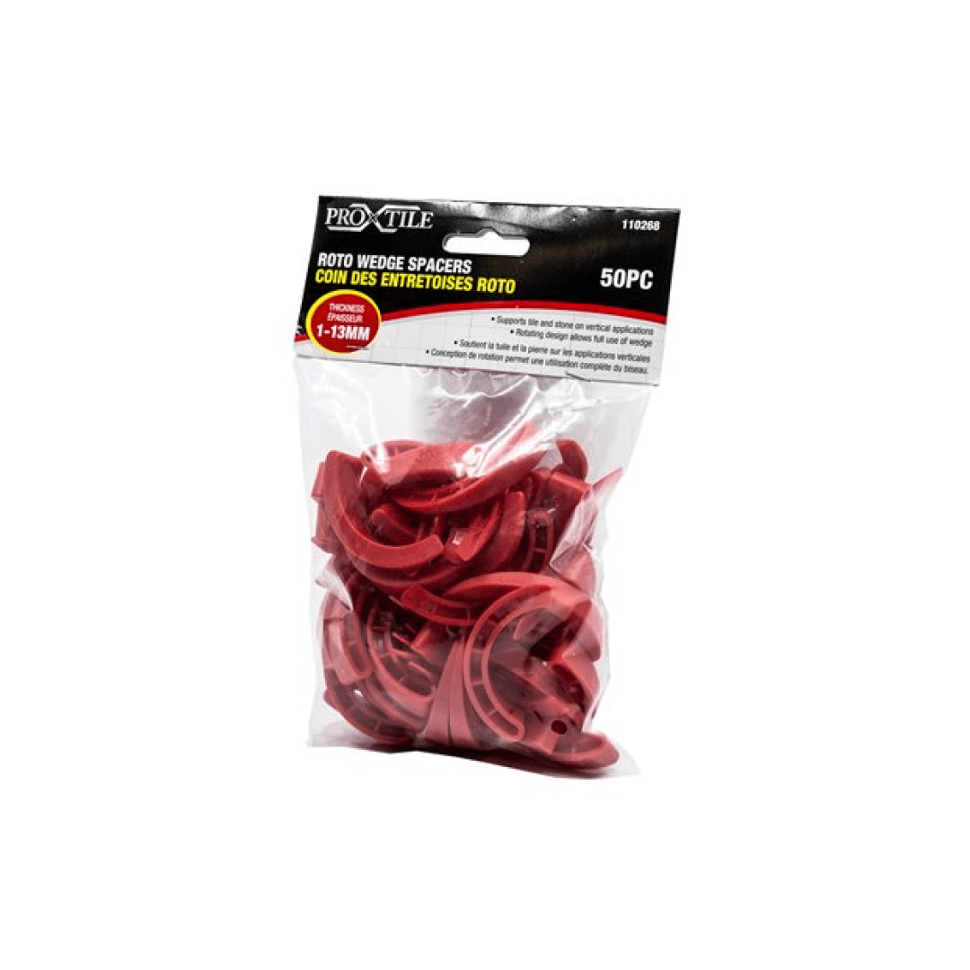 Roto Wedge Spacers 1-13mm 50PC - TESCO Building Supplies