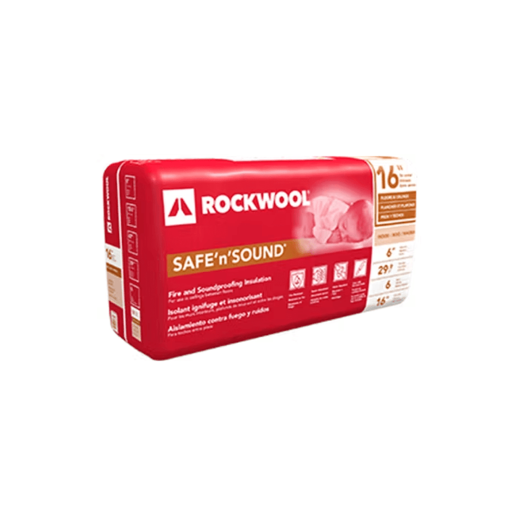 Safe‘N’Sound 3" X 15.25" X 47" Fire & Soundproof Insulation 59.7sf/Bag ROCKWOOL