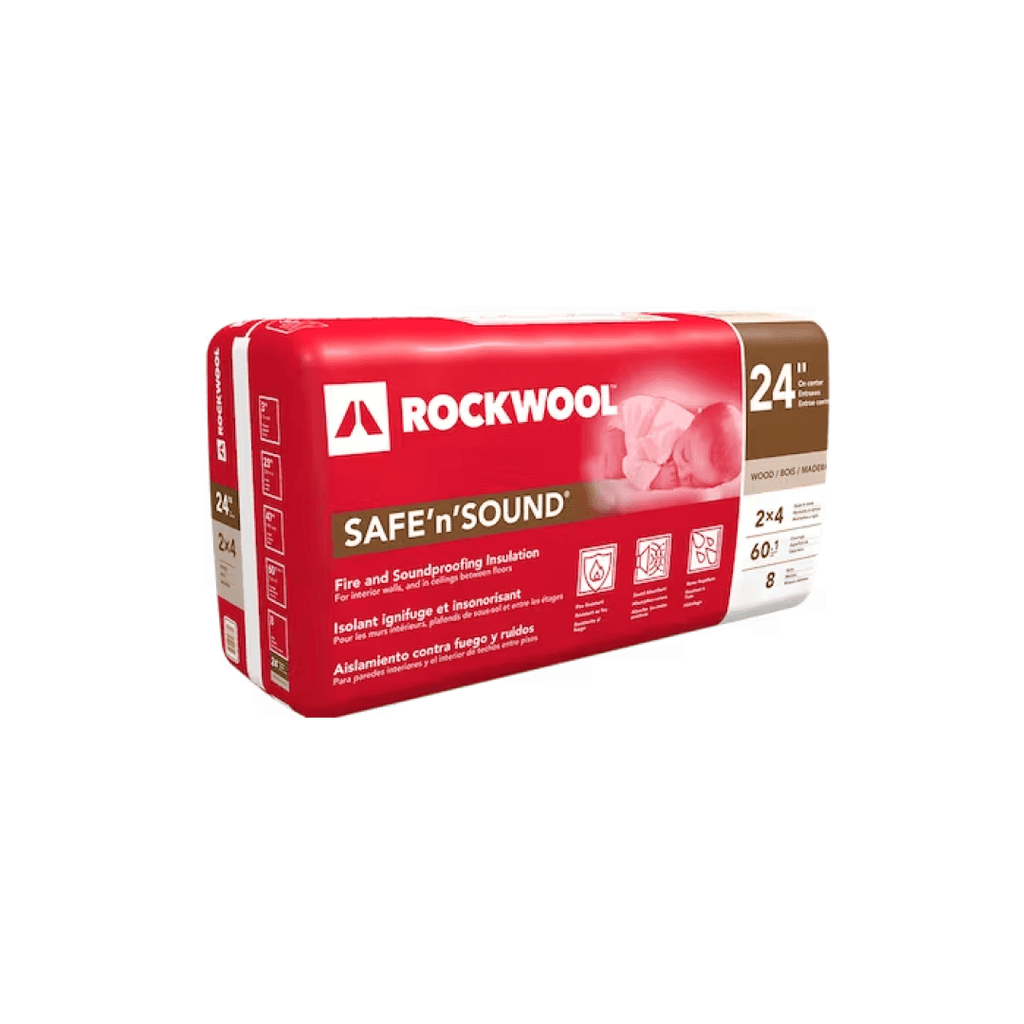 Safe‘N’Sound 3" X 23" X 47" Fire & Soundproof Insulation 60.05sf/Bag ROCKWOOL