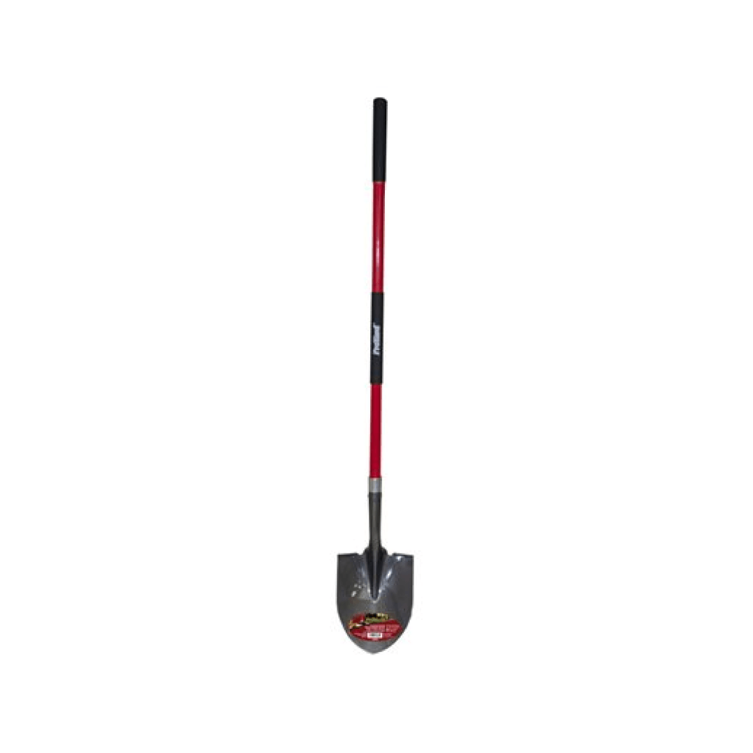 Shovel Round Point 59in x 9-1/2in Blade Fibreglass L-Handle - TESCO Building Supplies